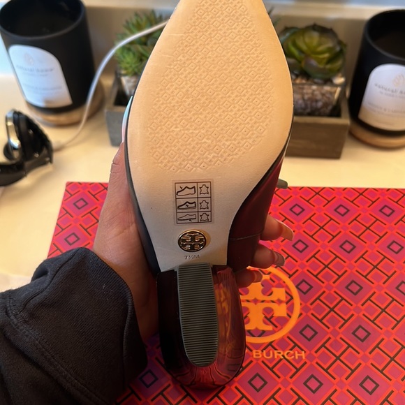 Slingback Pump Calf Leather Tory Burch Heels - Picture 3 of 6